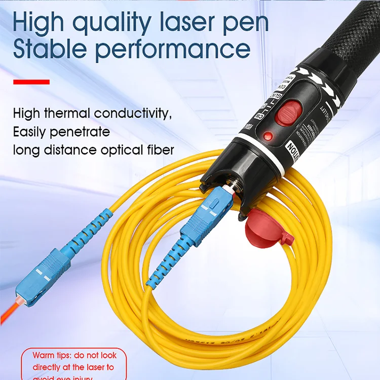 High Quality Optic Fiber Red Light Pen 10mw Visual Fault Locator 50km VFL 30 KM