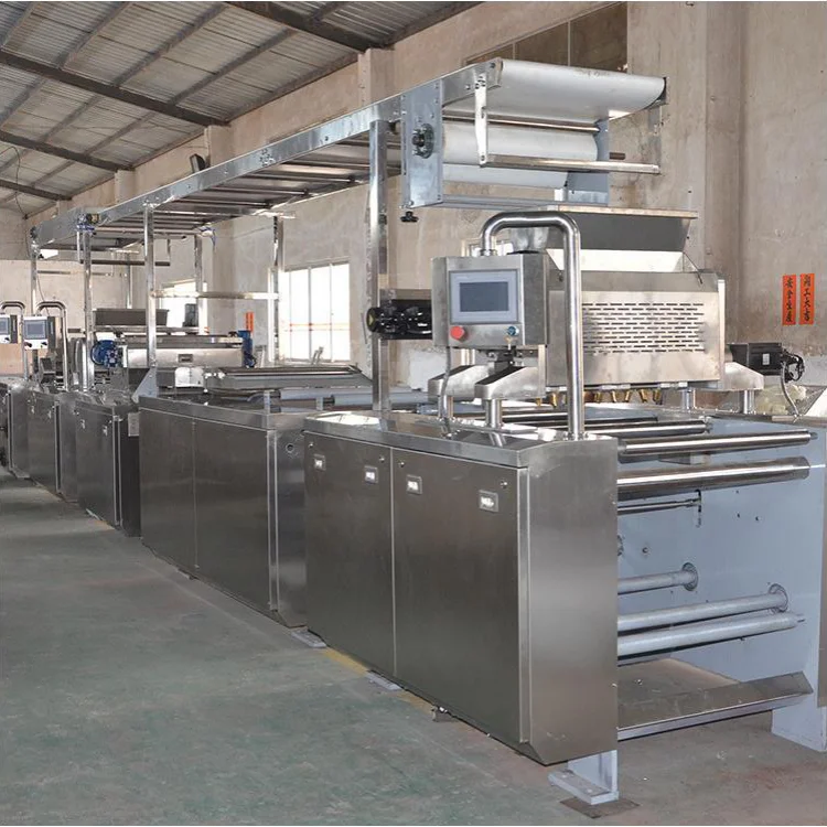 Full set automatic small wafer biscuits making machine