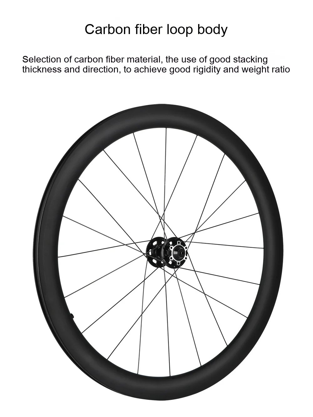 High Quality Racing Carbon Fiber Wheels For Road Bike 700C Full Carbon Bicycle Rim Cycling Road Bicycle Wheelset Disc Wheel Set