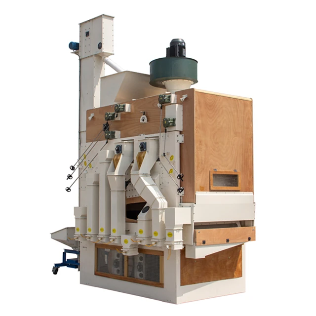 Grain Cleaning Machine Paddy Rice Mustard Black Pepper Flax Seed Air Screen Cleaner