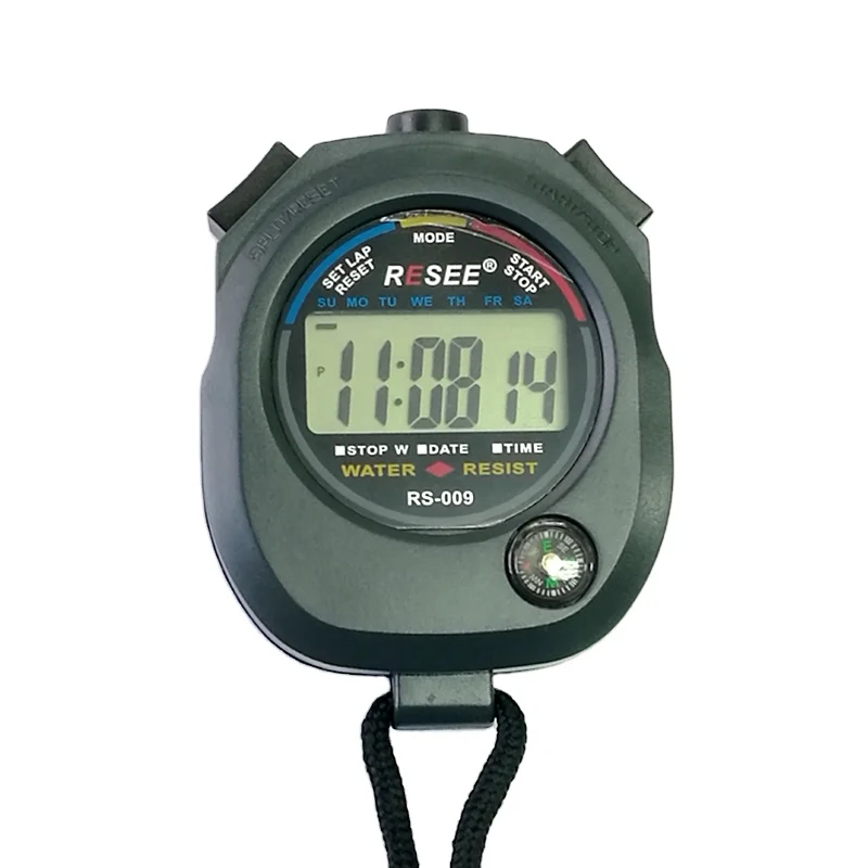 Resee fashion mini stop watch led sport handheld professional stopwatch mini timer