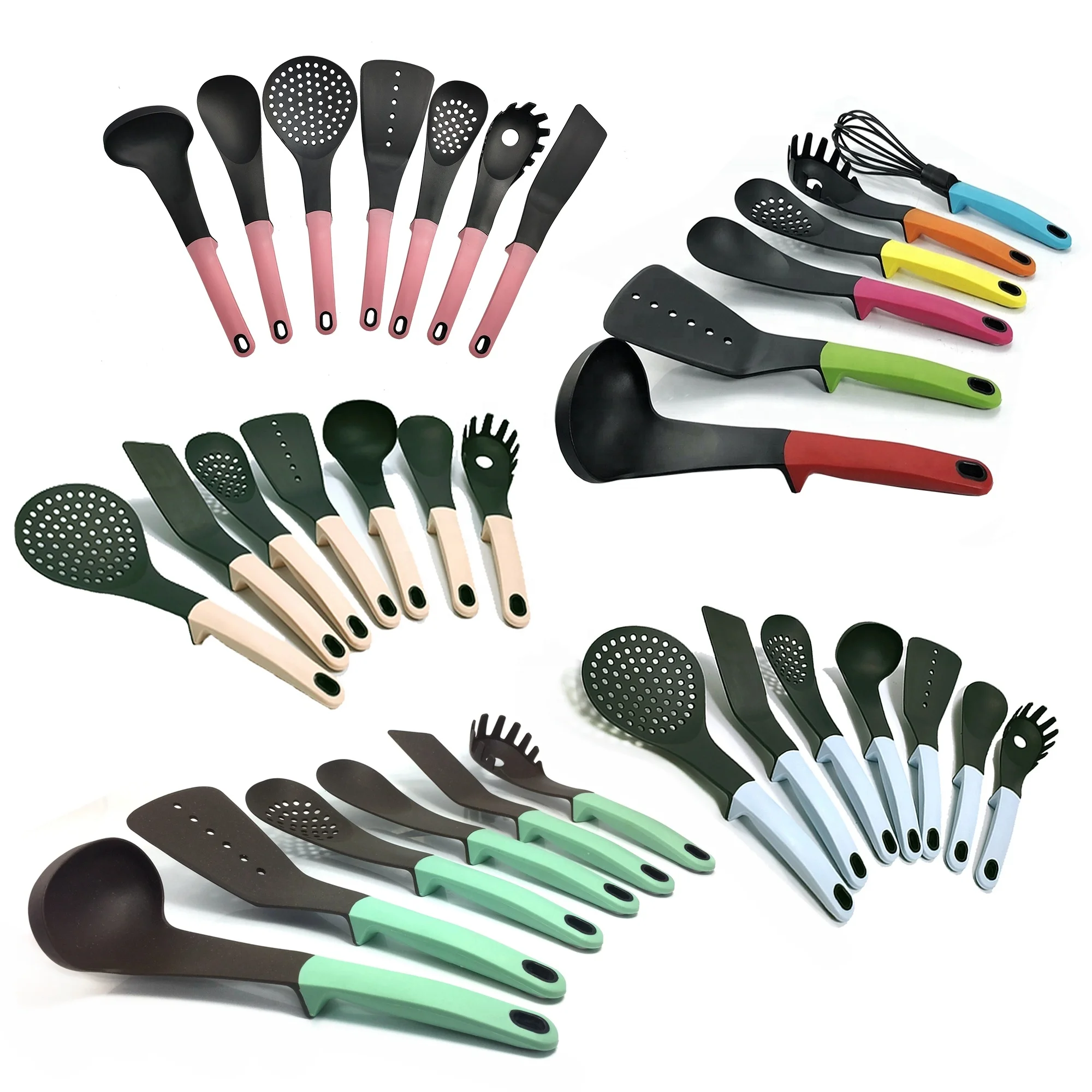 Colorful Kitchen Tool Nylon PA66 Kitchen Utensils And Appliances Hot New Products Kitchen Utensils Set Silicone
