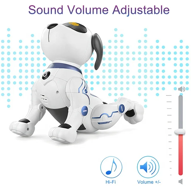 
Funny Electronic Rc Smart Voice Control Dancing Intelligent Stunt Robot Dog Toy For Kids 