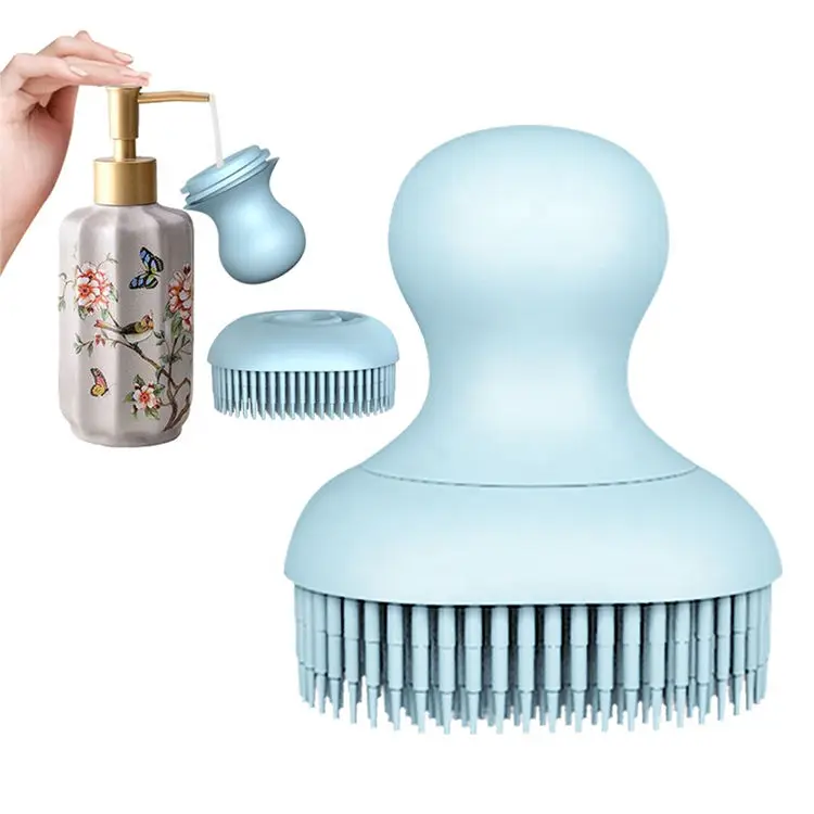 Multifunctional Pet-Bath-Brush for Dog and Cat Washing,Soothing Massage Soft Hair Silicone Comb with Shampoo Dispenser