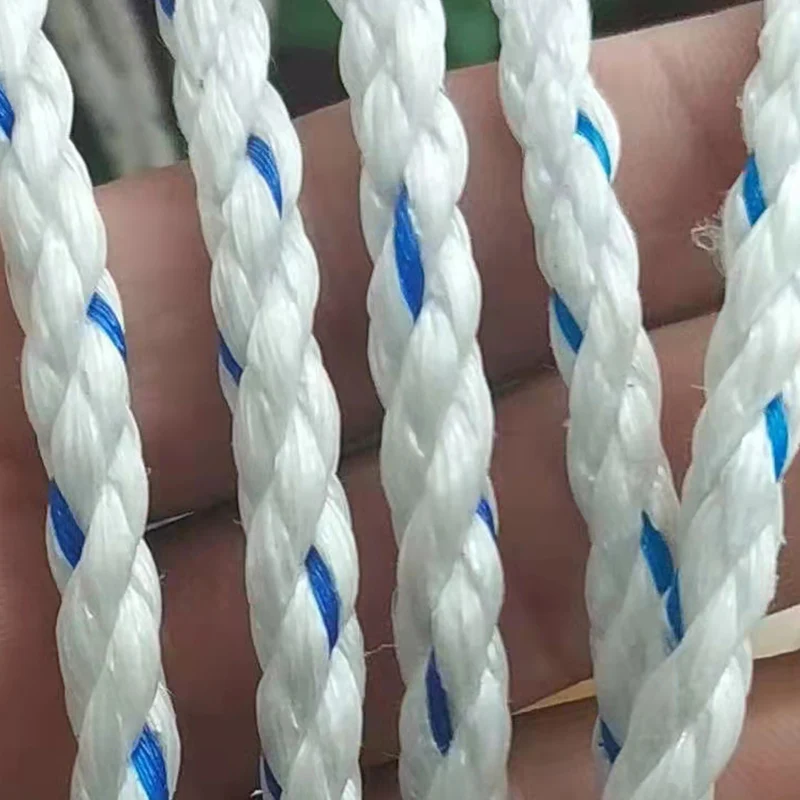 3 Strands polypropylene PP Multifilament rope Tali danline  rope in plastic spools