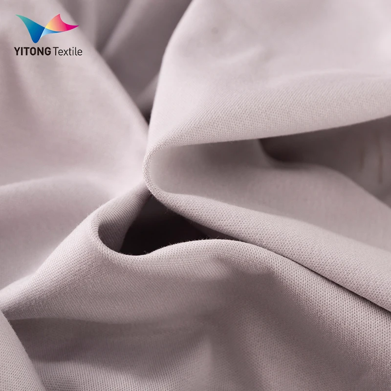 Wholesale 220gsm Mercerised Cotton 100 Cotton Fabric Cotton Single Jersey Fabrics for Hoodie Sweater