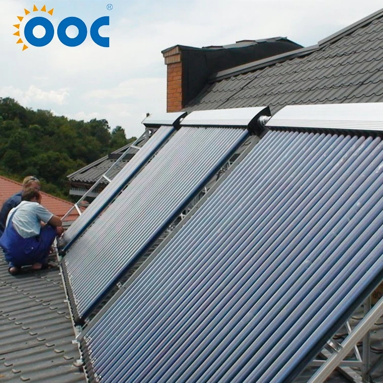 Heat Pipe high quality solar collector with 14MM  condensing and 2.0mm aluminum stand