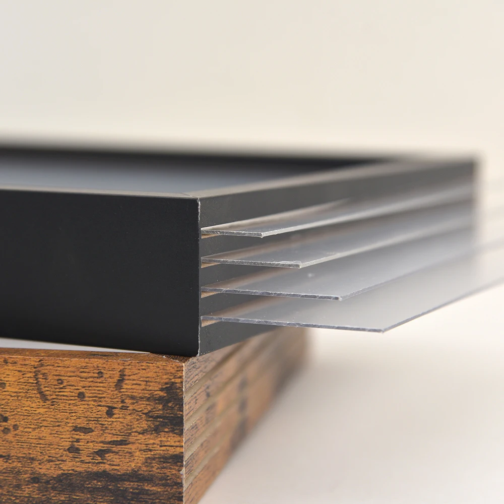 Black color Family Hand Print Brush Memory Home DIY Personalized Picture Photo Frame