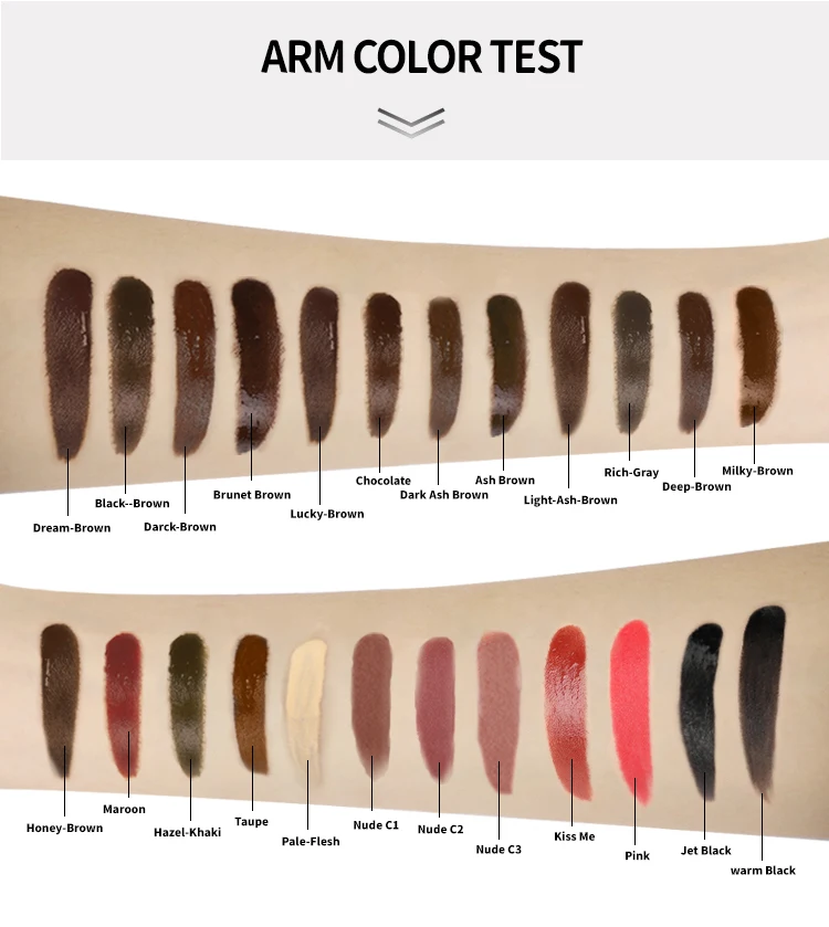 NaturalessOEM ODM Good color retention High-end For Eyebrows Eyes Lips High Quality smp Plant other body art Tattoo Ink