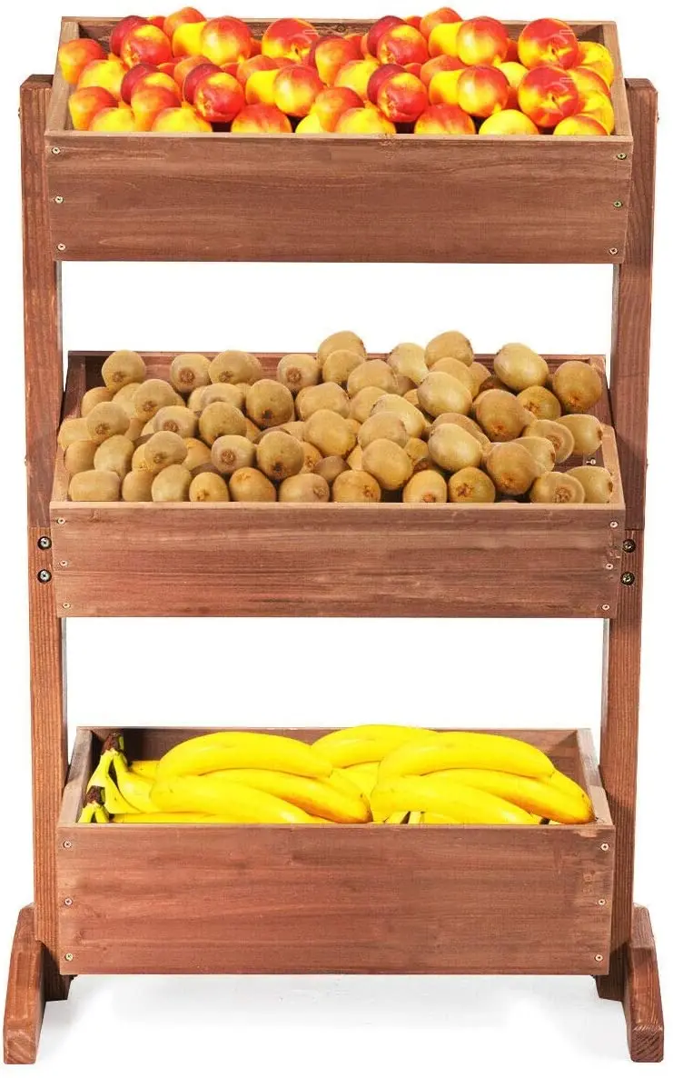 3-Tier Raised Garden Bed Vertical Free Standing Elevated Planter Patio Outdoor