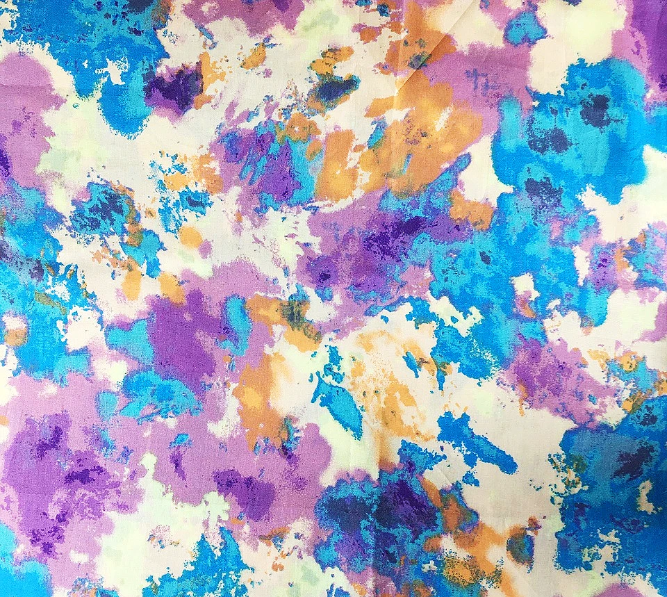 6pcs/lot Tie Dye Fabric Fat Quarters Tie-Dye Printed Poplin Quilting Sewing Patchwork Cotton for DIY Craft