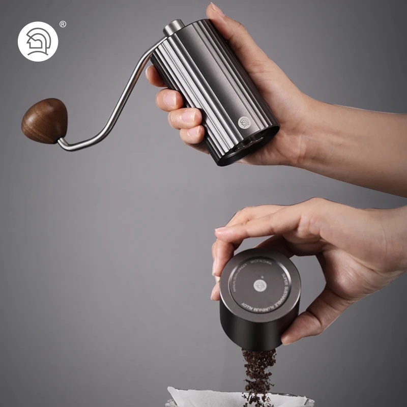 zeroHero Z3Pro Stainless Steel Titanium Coated Burr Portable Manual Coffee Grinder