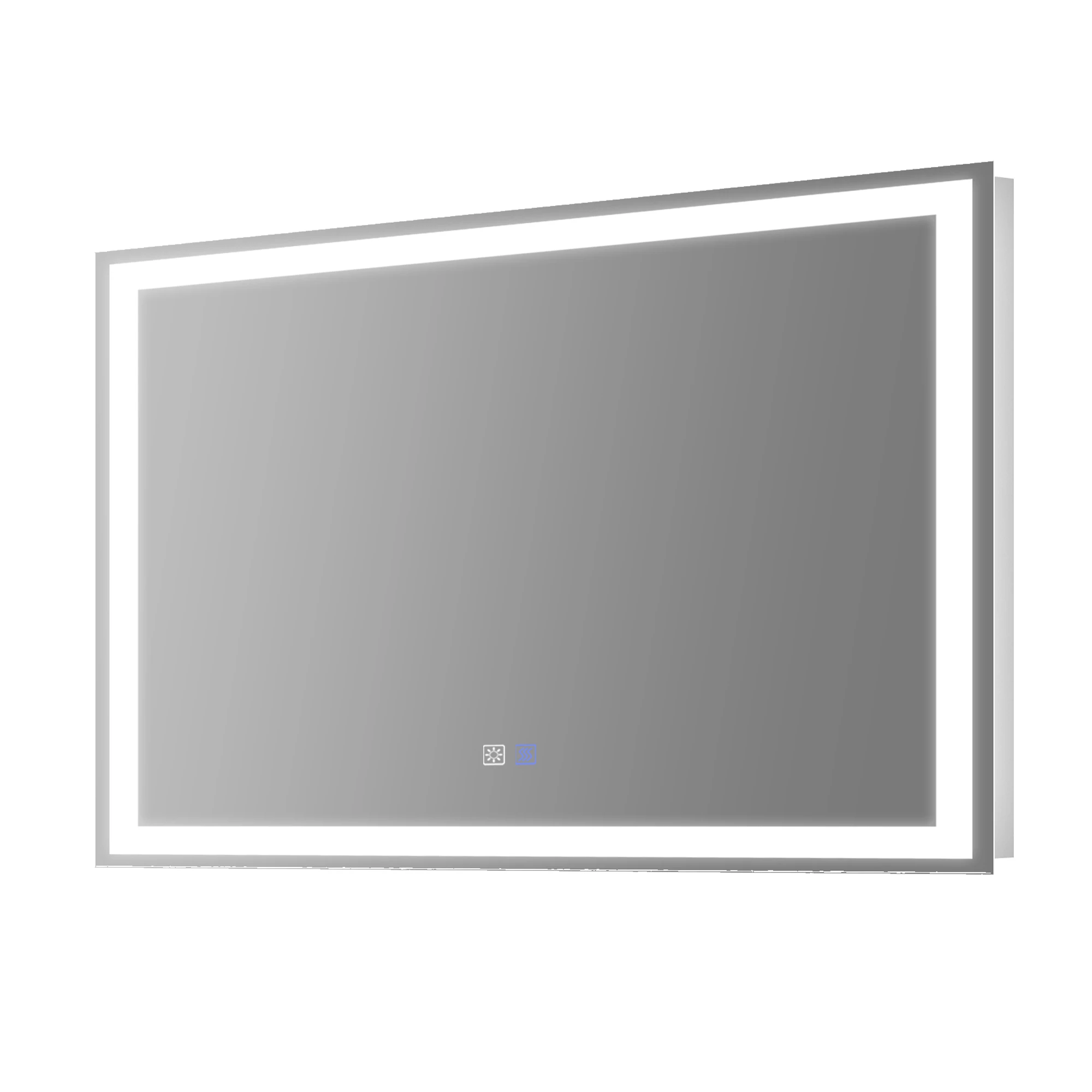 Rectangular illuminated IP44 Rate Hotel LED Lighted Backlit bathroom Mirror