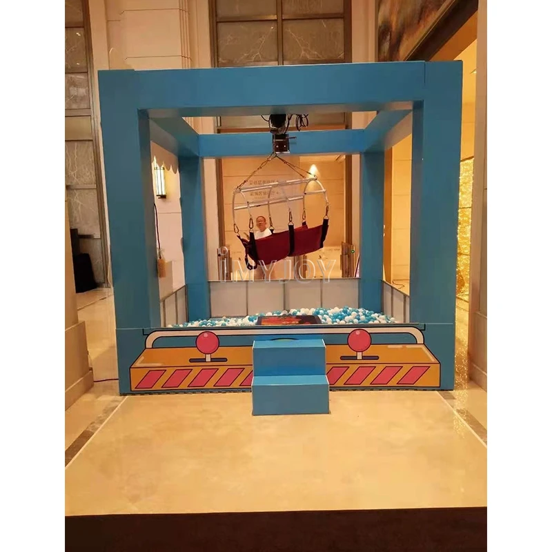 Earn money real person big claw machines plush crane toy vending arcade machine human claw game