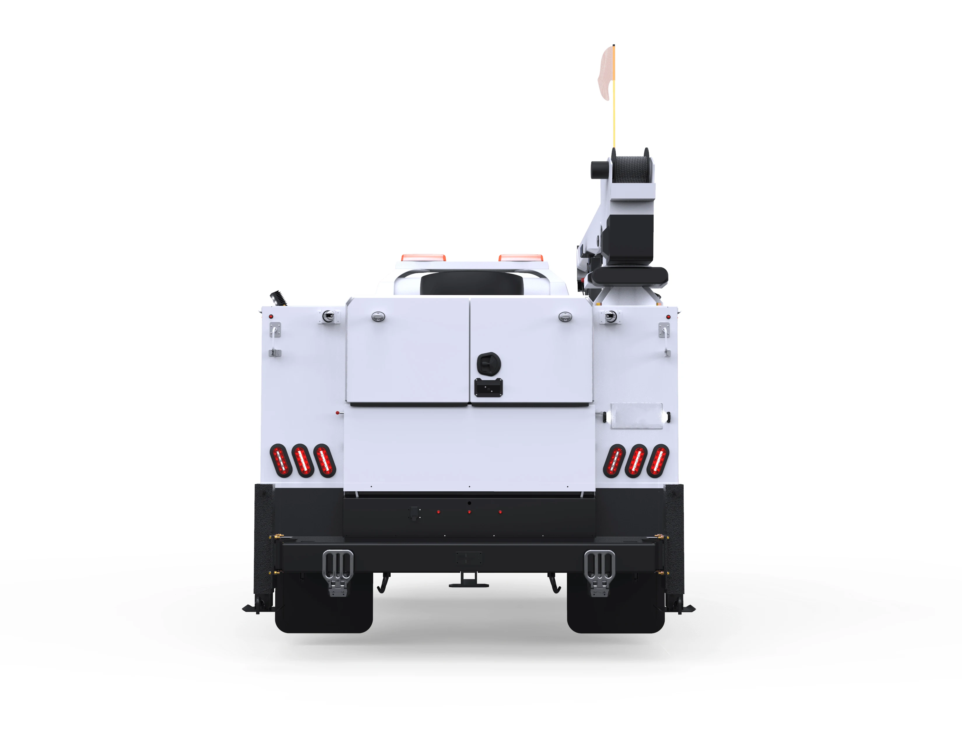 Fully Customized 11-foot Aluminum Service Truck Mechanic Body RV Canopy With Split Profile Crane For Hot Sale