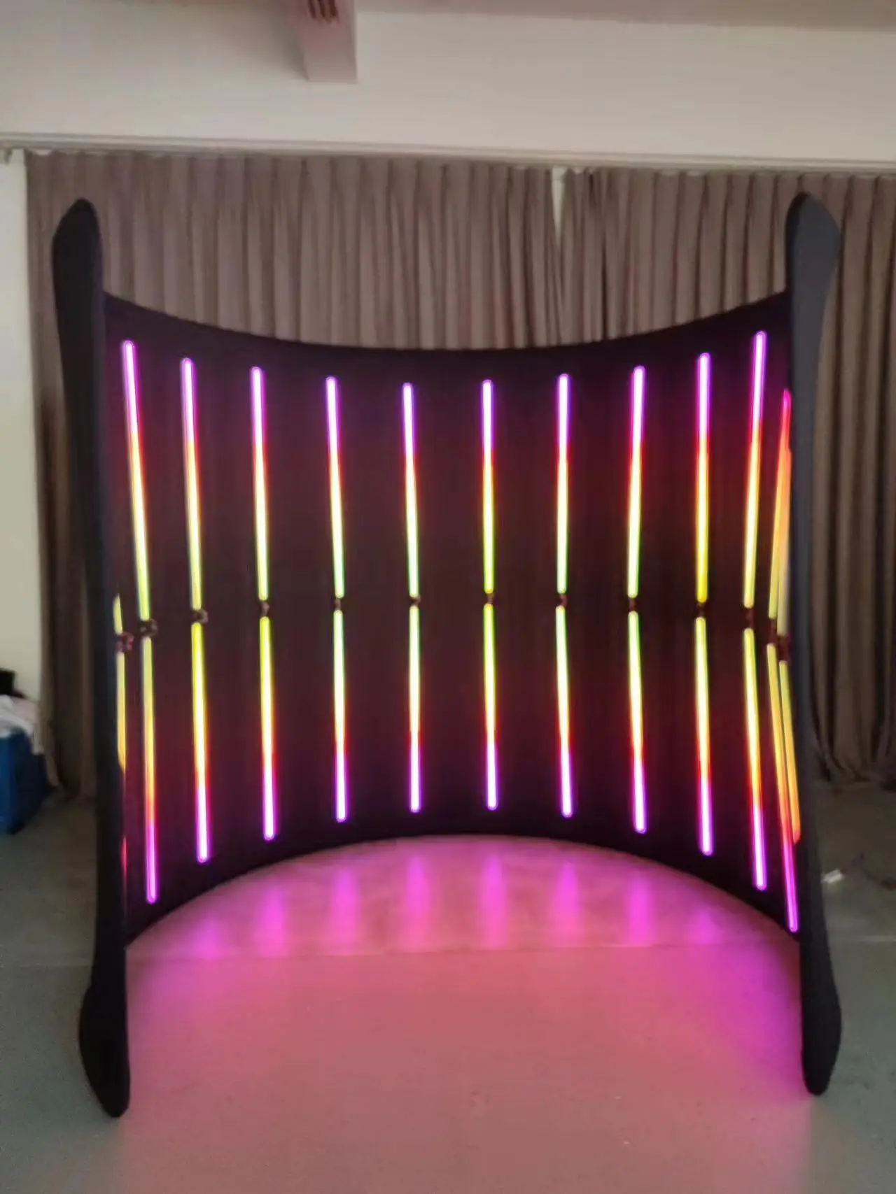 360 Photo Booth Accessories Inflatable Nightclub Portable 360 Photo Booth Backdrop with Led Light