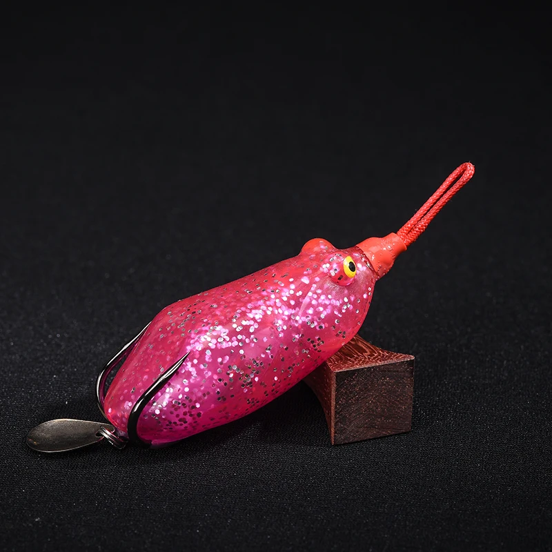 freshwater frog fishing lure handmade high quality soft fishing lure baits with strong pulling force
