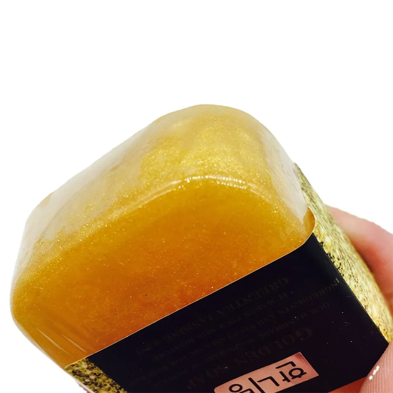 Корейский 80g анти-старения крем отбеливающий бар 24k золота коллагеновая мыло