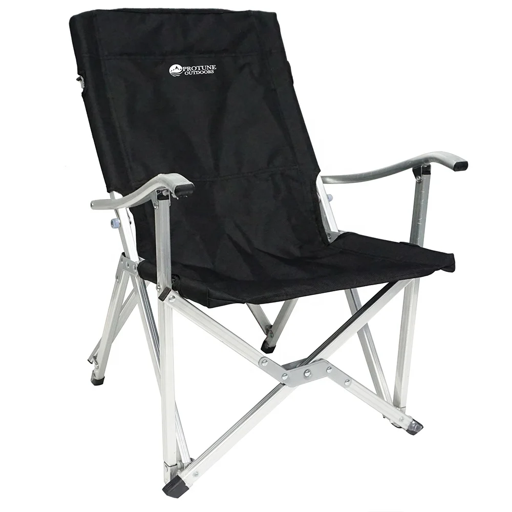 Ultra light aluminum folding arm chair outdoor camping folding chair