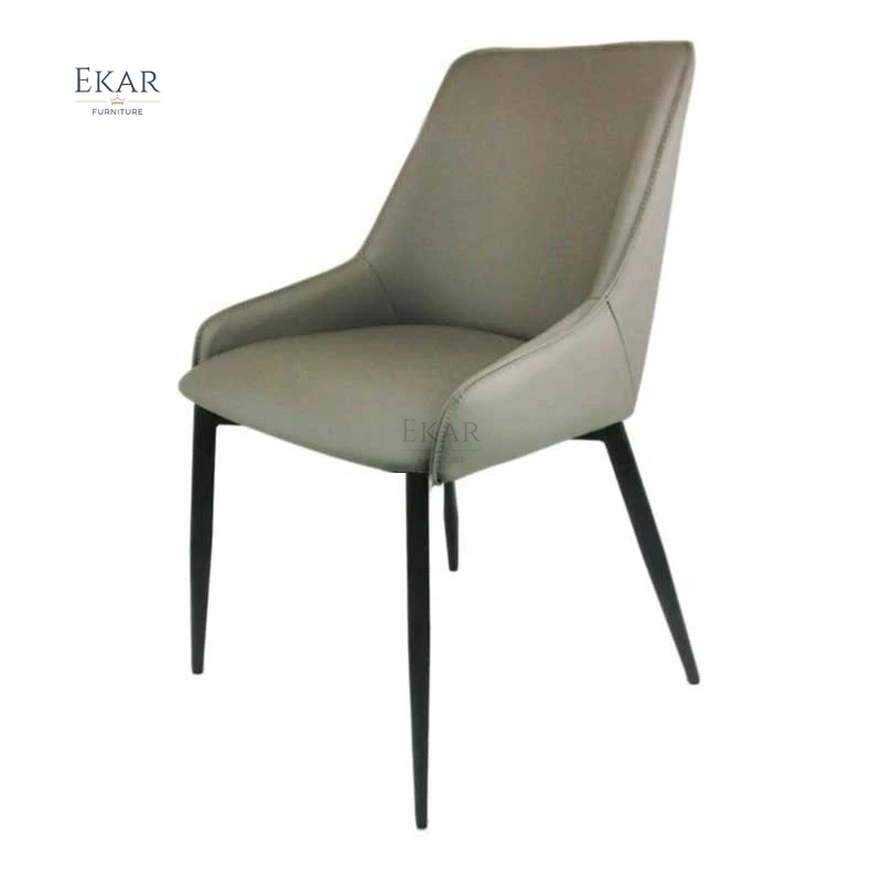 Ekar Furniture Custom Modern Comfy Price Low Back Vintage Iron Industrial Style Dining Chairs