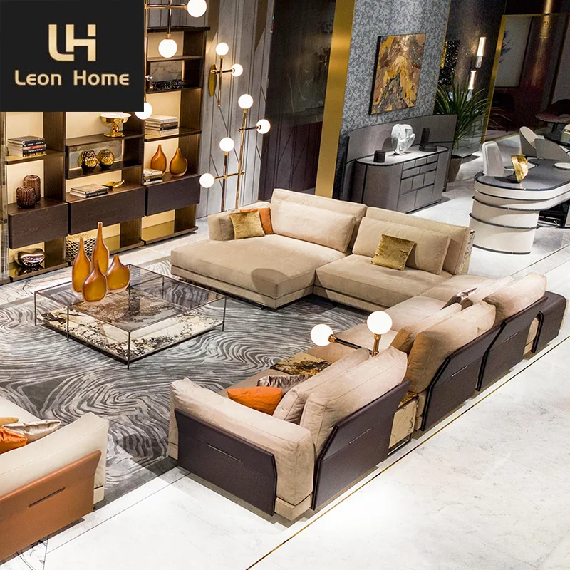 New Designer Style Manufacturer Custom Made High Quality Luxury Living Room Sofa Italian Sofa Set Furniture