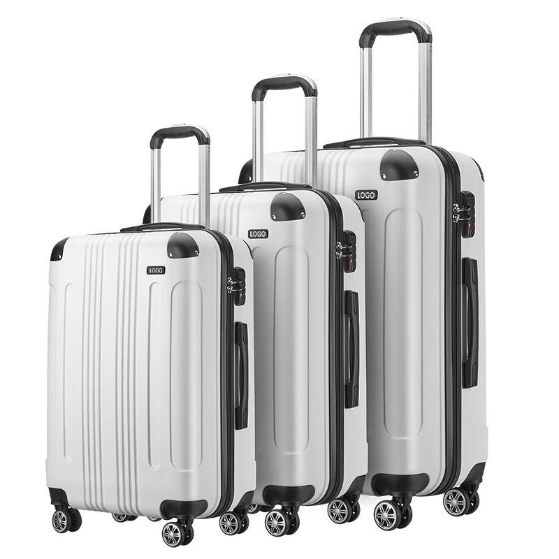 New Type Best Selling Drop 3 pcs Airplane Travel Bag Luggage Set custom Suitcase