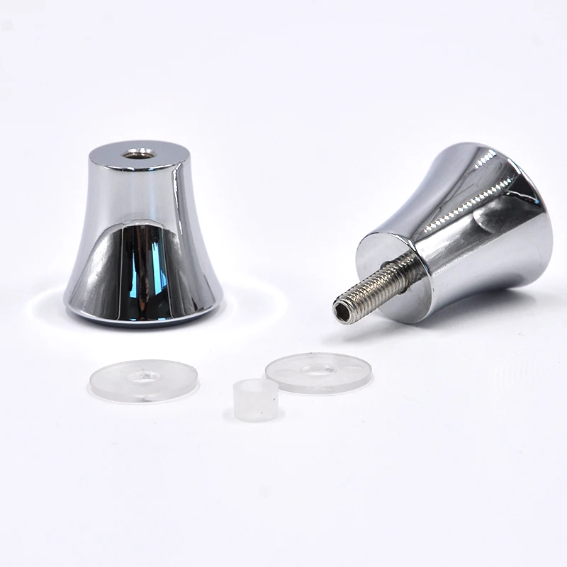 Bathroom Toilet Handle Shower Room E-68 Push Pull Glass Door Handle Zinc alloy Door cabinet pull Handle