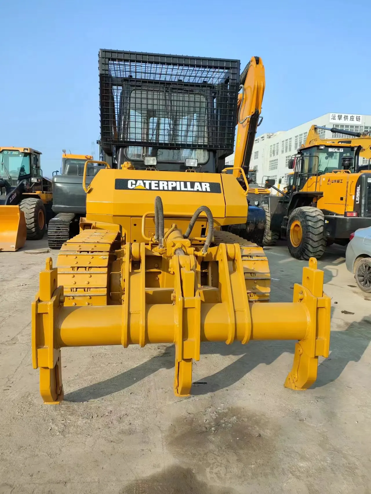 Japan used bulldozer high quality used cat D7G bulldozer with forest fence