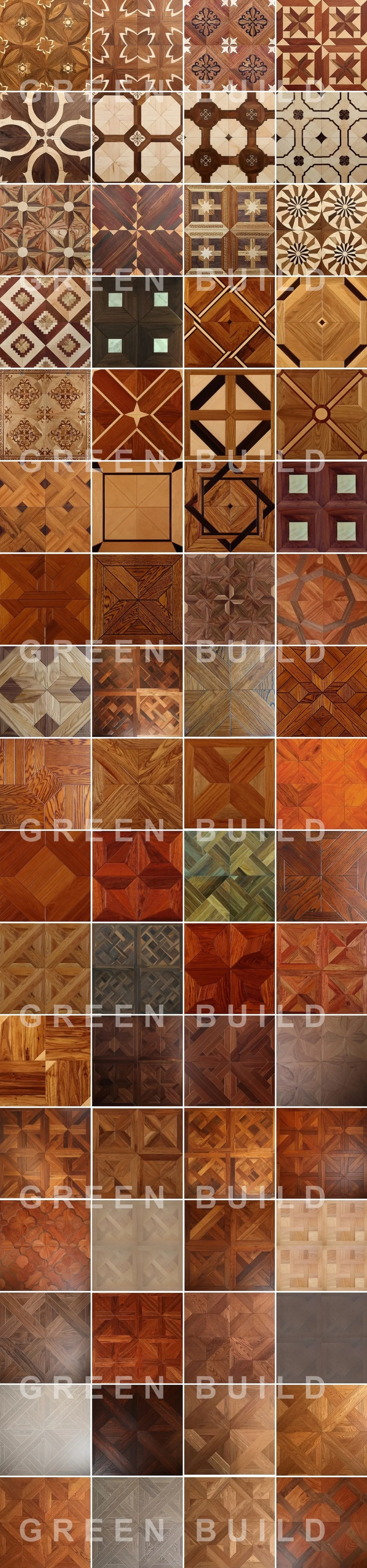 Office mosaic medallion floor patterns