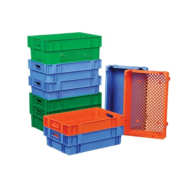 Factory direct sale stack nest plastic crates, fruits and vegetables crates