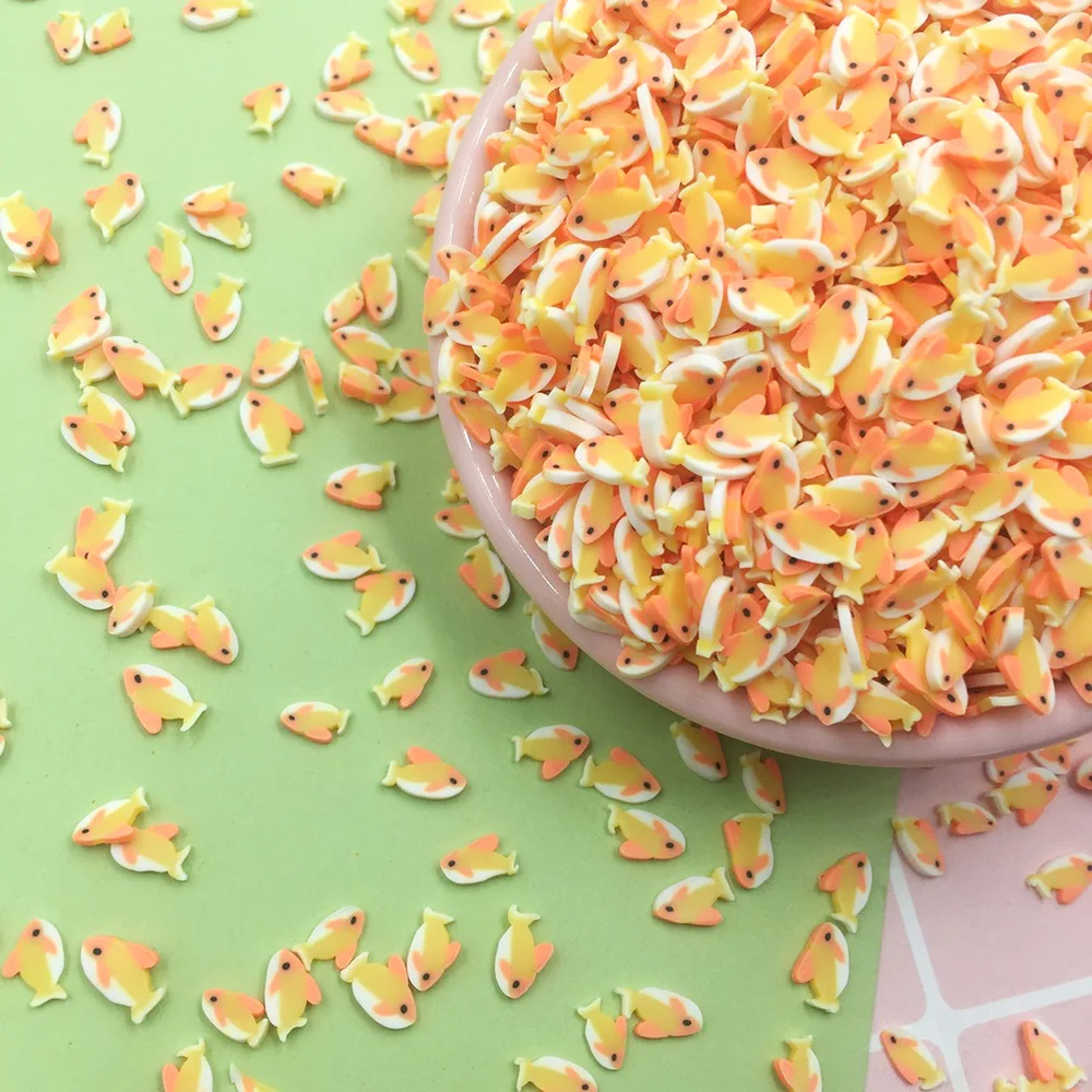 Polymer Soft Clay Cute Lucky Fish Sprinkles For Crafts DIY Making Nail Art Slices Slime Material Accessories Phone Decor