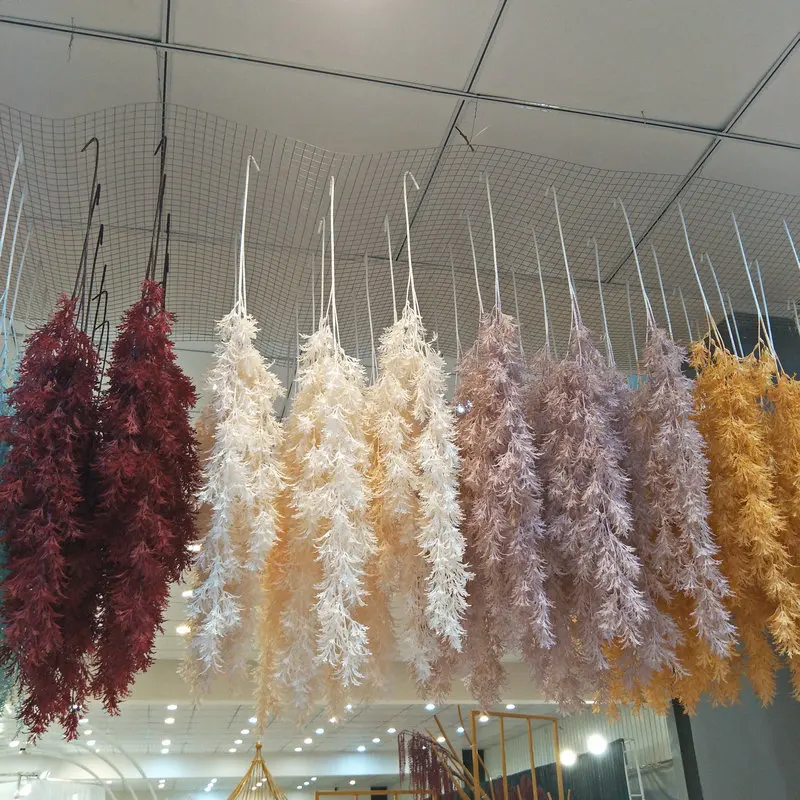 
IFG 100cm length wedding artificial hanging pine needle greenery for wall decoration 