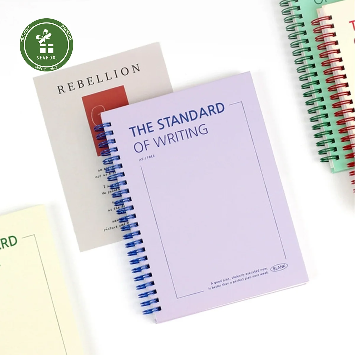Customized Spiral Notebook Printing Custom Your Design Journal Line Pages Wire-O Binding Notebooks