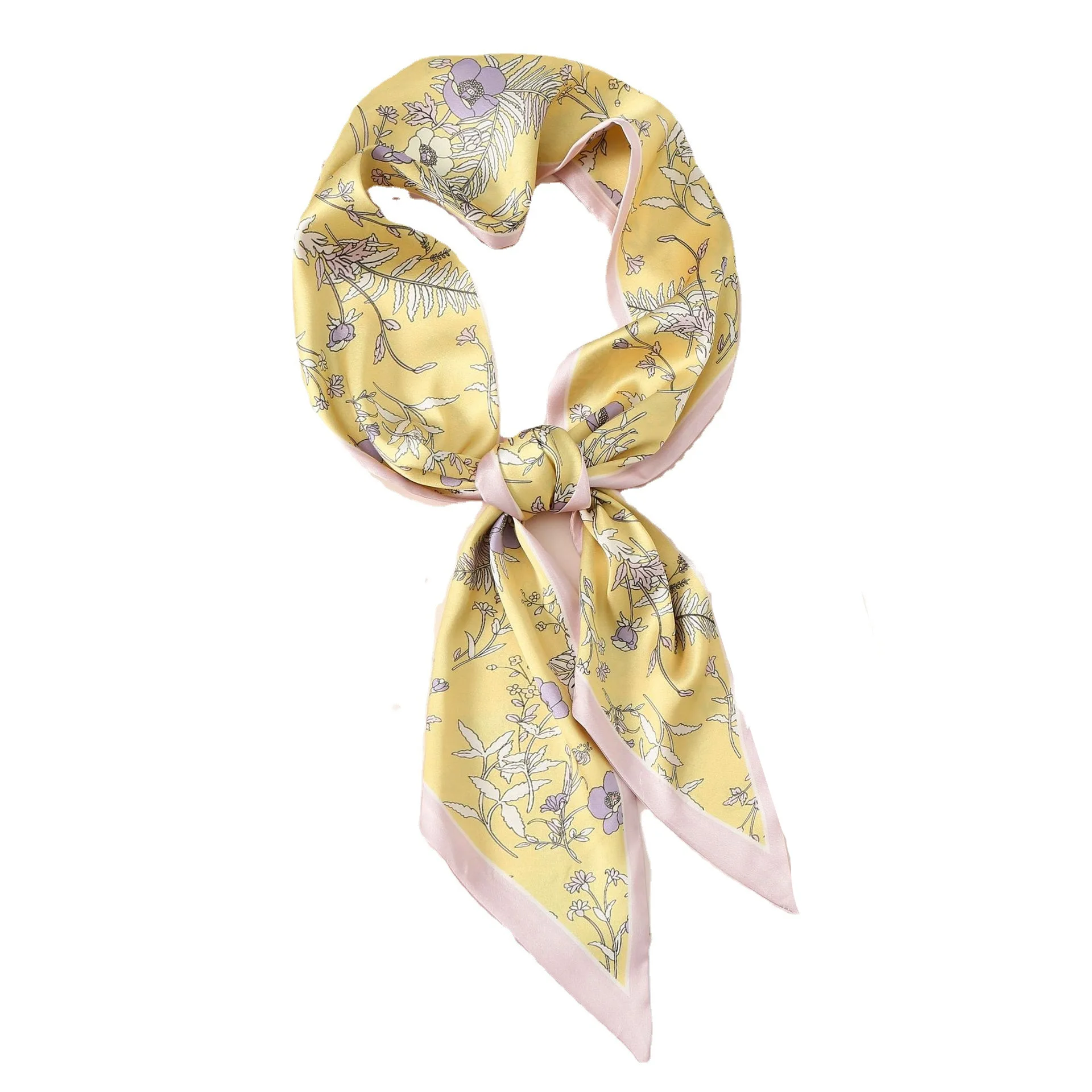 satin ribbon in spring and summer long silk scarf