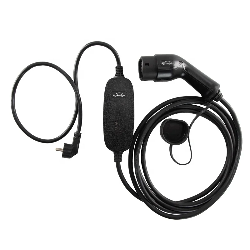Водонепроницаемое домашнее зарядное устройство IP65 16A ev Mode2 IEC 62196 портативные зарядные устройства evse для