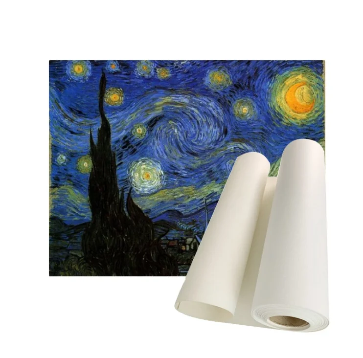 Multiple Functions 100% Pure Cotton Canvas Roll canvas printing service Large Art Canvas