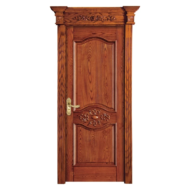 White Interior Door Pre hung Solid Core Timber Plywood Simple Flush Door Design