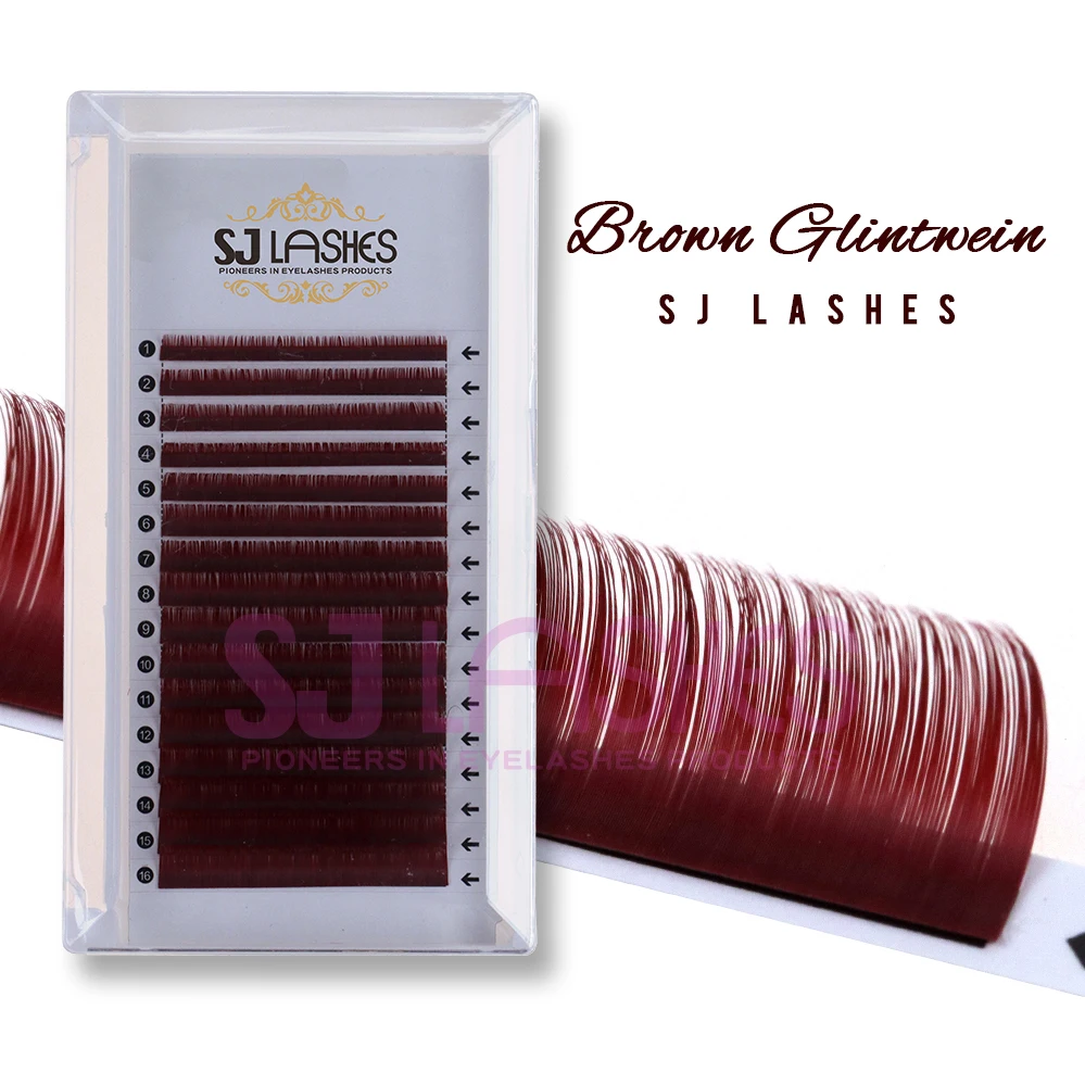 24h Delivery! Pestaas Pelo a Pelo for Brown Silk Lash Trays and Brown Individual Lashes Mixed Length