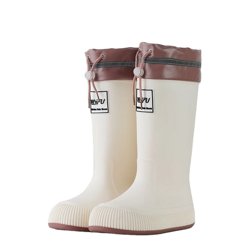 Factory Price Custom Logo Rain Boots 2024 Latest Design Low MOQ Girl Green Black Rain Boots Womens Mid Calf Rain Boots For Girls