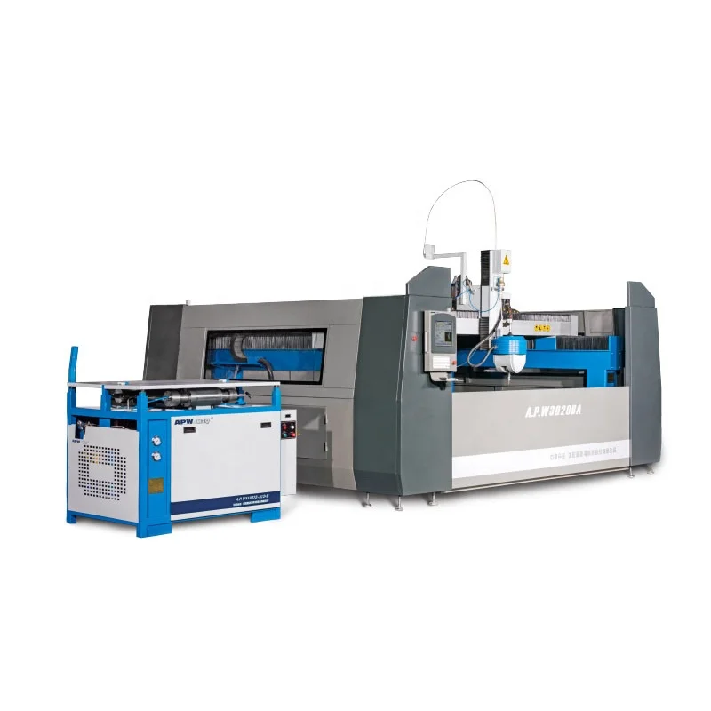 CE certified and High-accuracy water jet cutting machine with Italian ECS CNC
