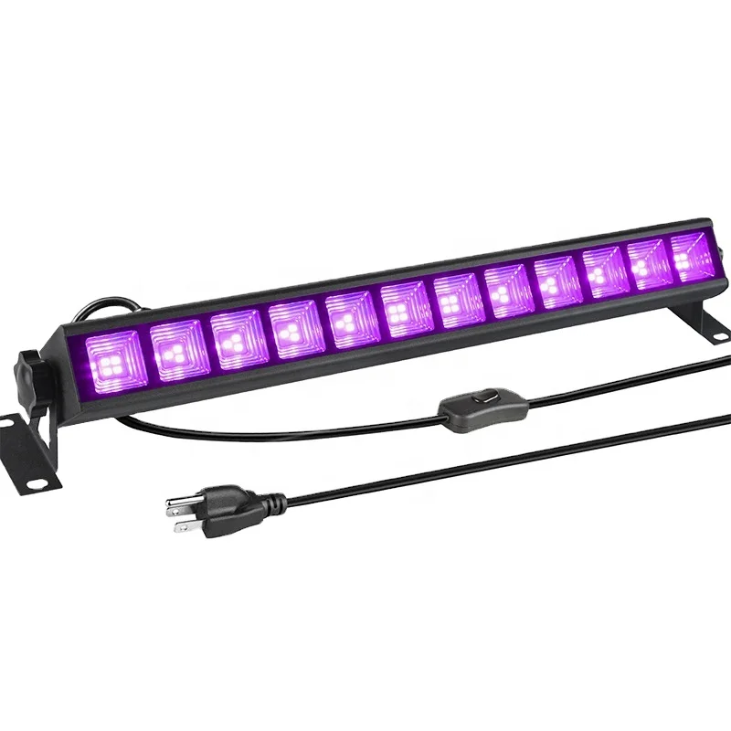 36W 40LED Disco UV Black Lights DJ Par Lamp Glow Party Christmas Wall Washer Bar Spot Stage Light Gameroom Fluorescent Backlight