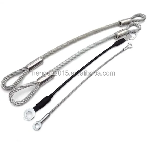 Factory High Quality OEM ODM Coated Galvanized Lanyard Steel Wire Rope Loop with Eyelet