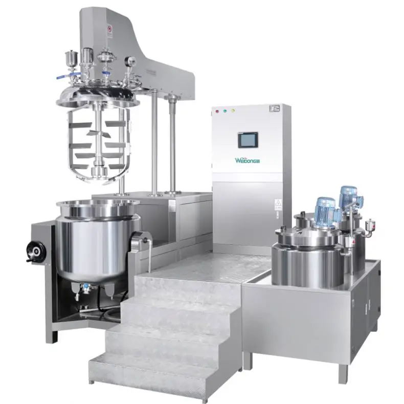 vacuum turbo is emulsifying wax natural homogenizer mixer machinevacuum homogenizing emulsifier 50l