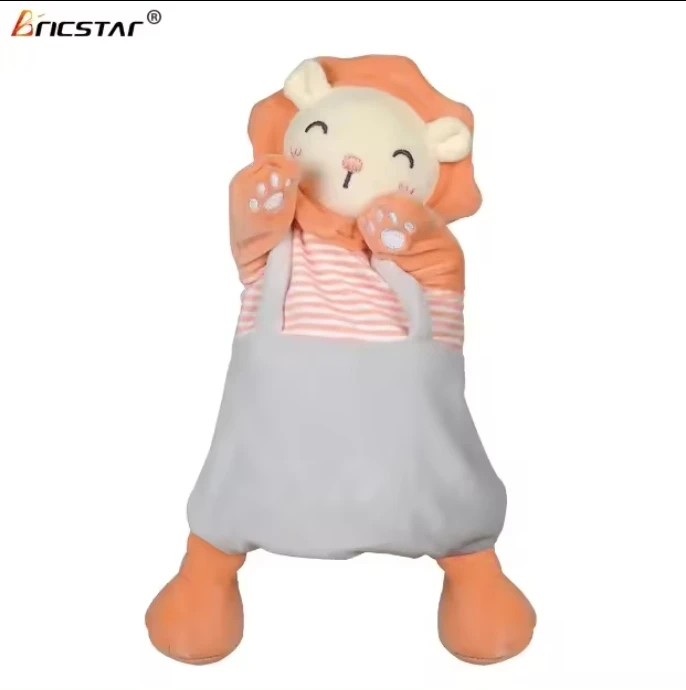 Bricstar High quality Hand Puppet Baby Soothing Toy baby animal hand puppet toy