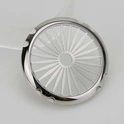 Модный тонкий чехол из нержавеющей стали 316L 10ATM Sunray с сапфировым стеклом и радиальными полосами 007