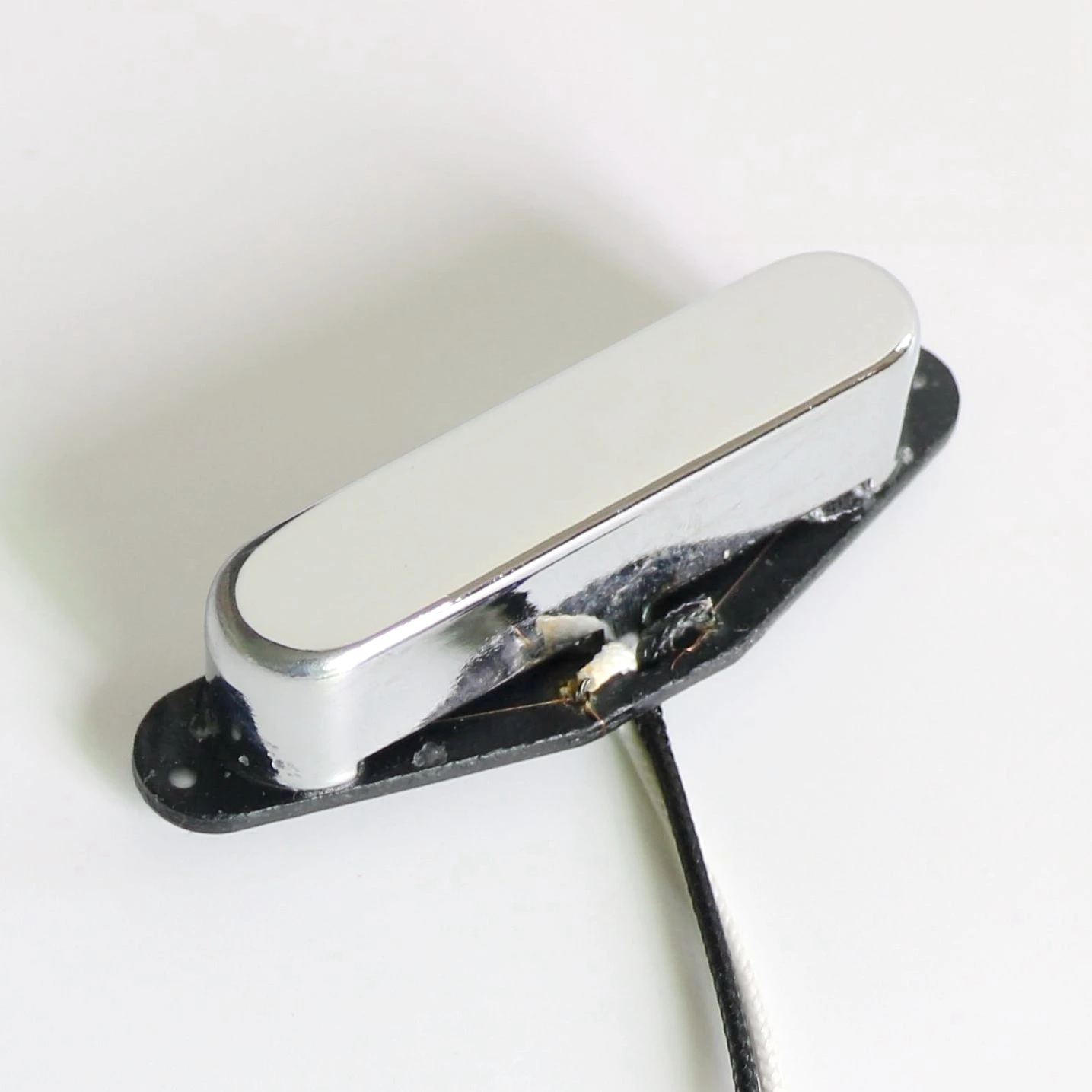 Donlis Black Flatwork Nickel Silver Cover TL guitar Pickup with Alnico 5 Magnet for Custom Guitar Building Parts