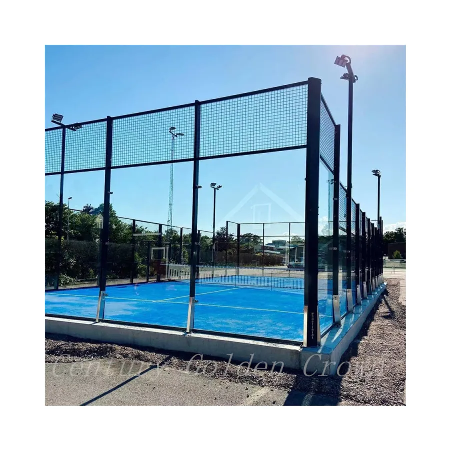 New design padel tennis court outdoor indoor panoramic tennis game