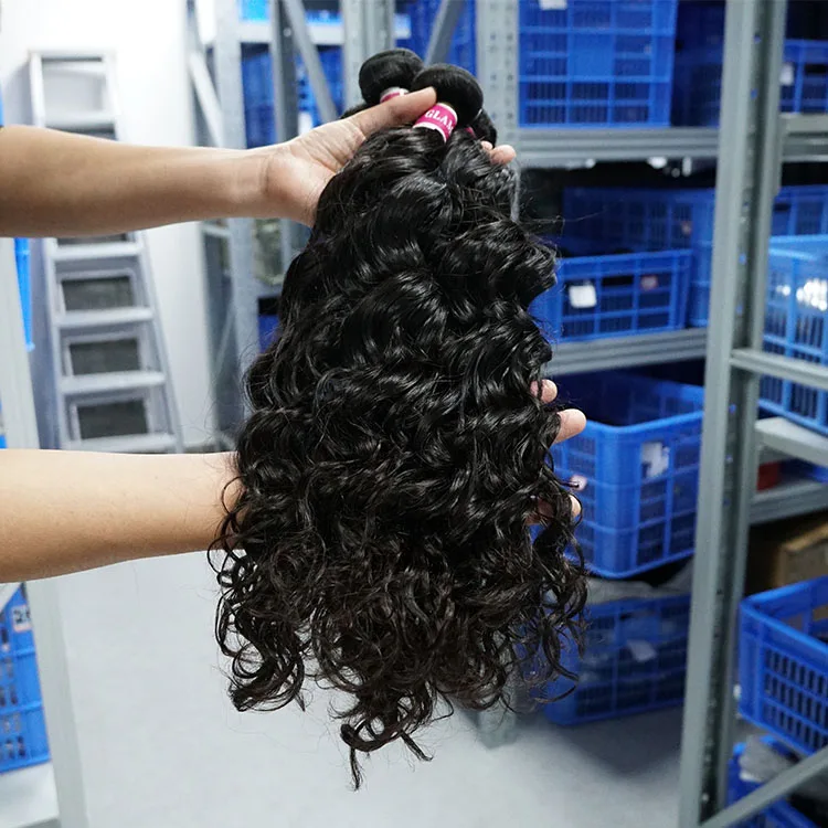 
Brazilian Virgin Hair Water Wave Bundles With Closure 4 Pcs Lot Brazilian Hair Weave Wet And Wavy Human Hair 3 Bundles With Lace 