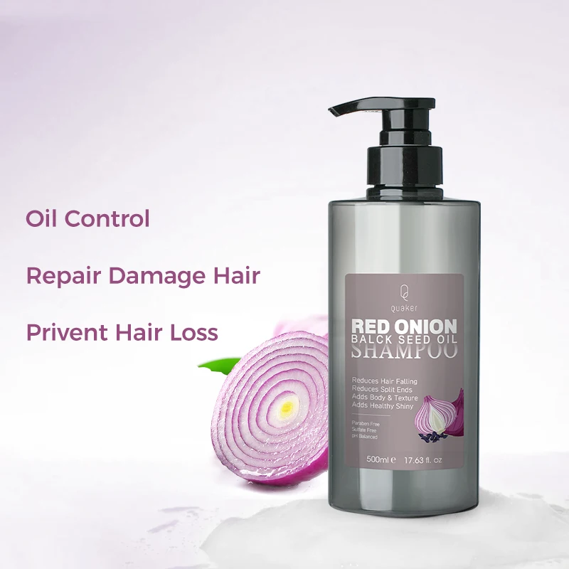 Brand Custom Plant Natural Hair Care Red Onion Black Seed Conditioner Hair and Shampoo