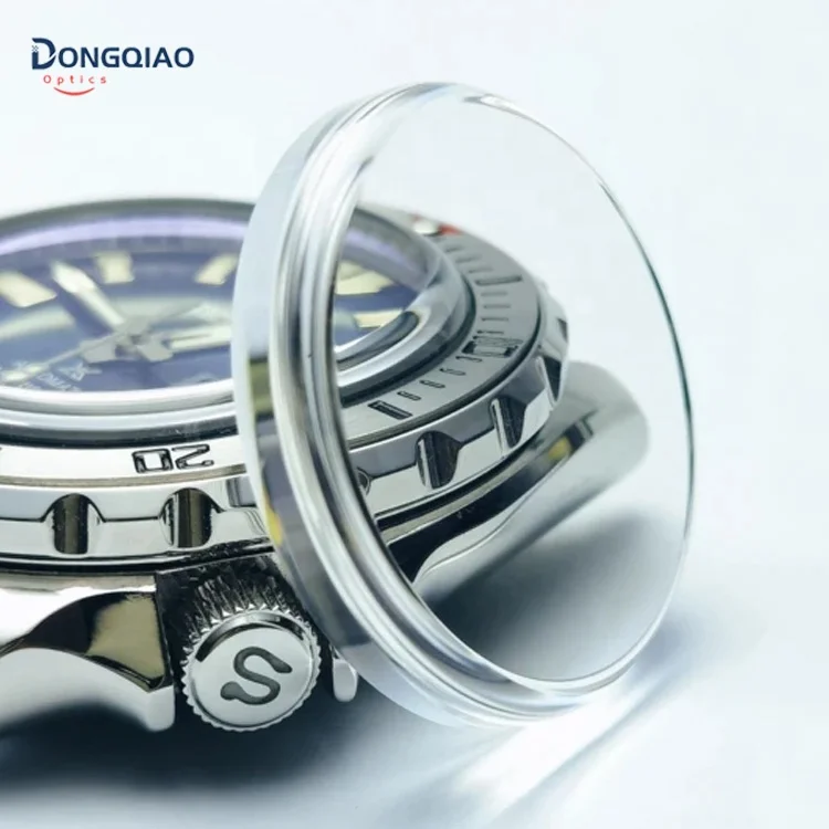 Hot Selling Small Order 31.5Mm SKX 007 Parts Double Dome With Bevel  Hat AR Red Coating Watch Sapphire Crystal Glass